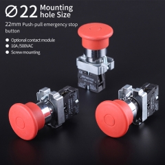 22mm HBY5 emergency stop button