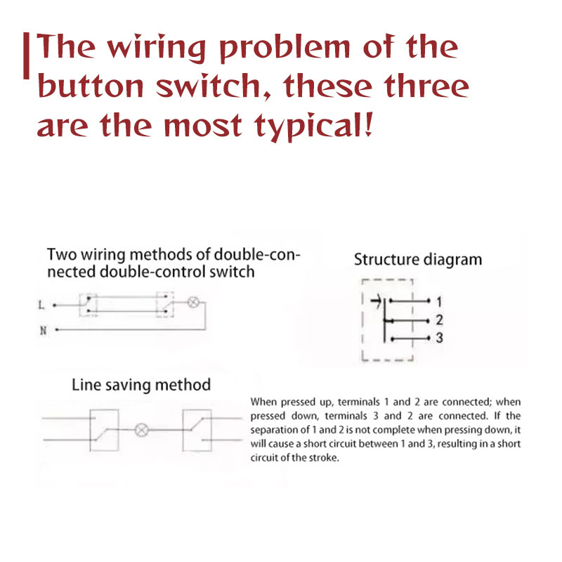 The wiring problem of the button switch, these three are the most typical!
